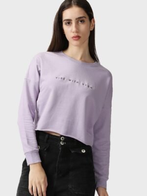 Women's VYBN Cropped Sweatshirt Full Sleeve