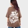 Women_s-Drop-Shoulder-Half-Sleeves-T-shirt-HIPHOP-in-Color-Brown4