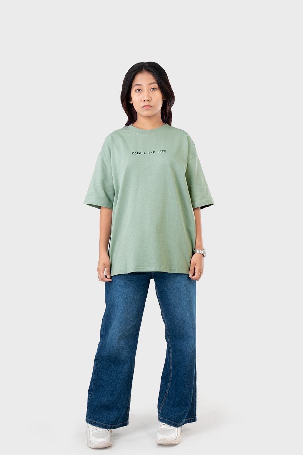 Women_s-Drop-Shoulder-Half-Sleeves-T-shirt-HIPHOP-in-Color-Sage-Green1-1.jpg
